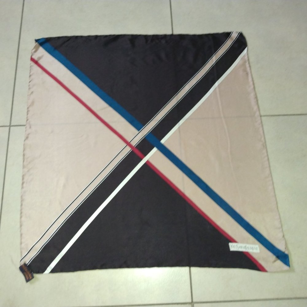 ❤️YSL Yves Saint Laurent Foulards Bandana Silk Scarf Nordstrom
